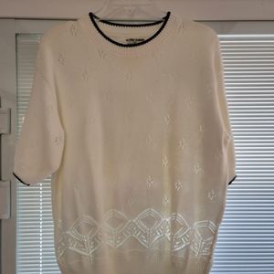 Alfred Dunner Off White Sweater -XL